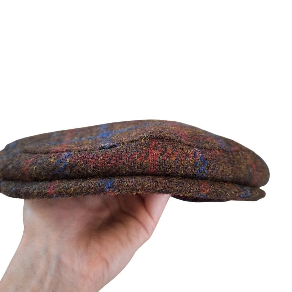 Glen Appin Scotland Harris Tweed Wool Newsboy Cap Hat Peaky Blinders Ivy League